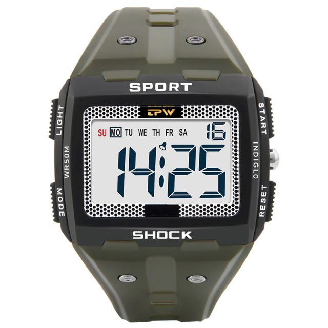Relógio Militar | Raptor Sport Schock Relógio Militar | GA Leveza Store Verde Exército 