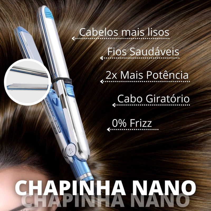 Chapinha Profissional Nano Titanium | Frete Grátis Chapinha Profissional | GA Leveza Store 